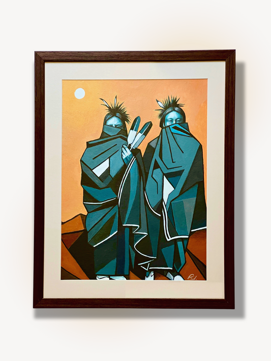 Two Feathers , Original Painting