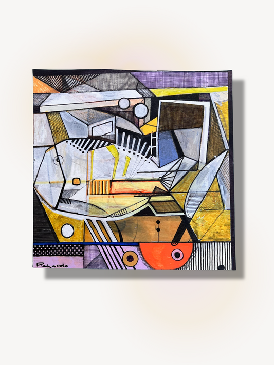 Cutting Lines, Original Painting
