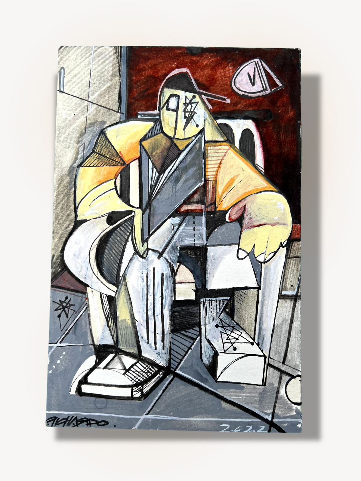 Homie Reading a Book !, Original Painting