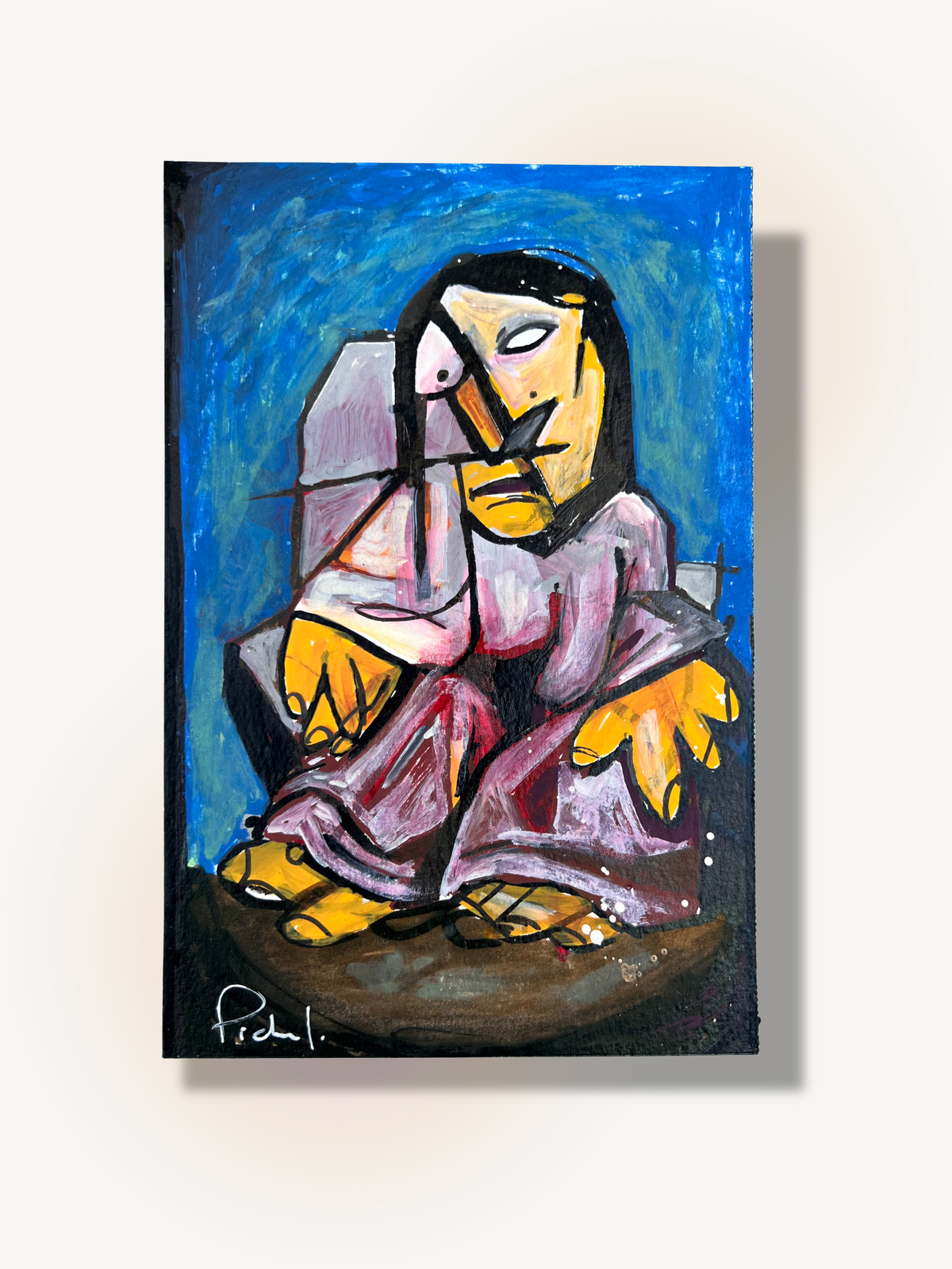 Sitting Woman, Original Painting